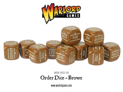 Dice, Bolt Action: Order Dice pack - Brown