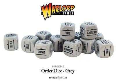 Warlord Games, Bolt Action: Order Dice pack - Grey