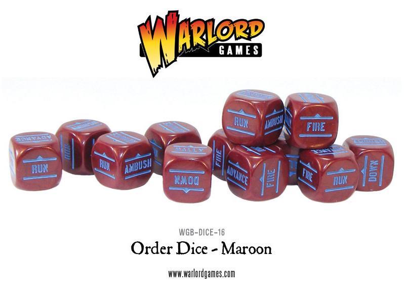 Bolt Action: Order Dice pack - Maroon