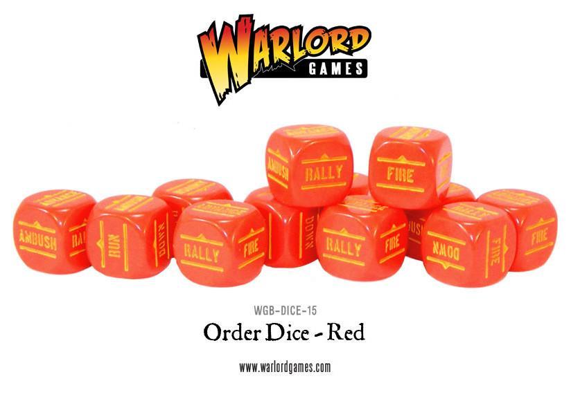Bolt Action: Order Dice - Red