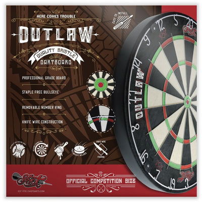 Darts, Outlaw Bristle Dartboard