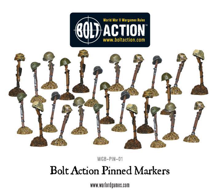Bolt Action: Pinned Markers x 25