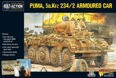 Miniatures, Bolt Action: Puma Sd.Kfz 234/2 Armoured Car