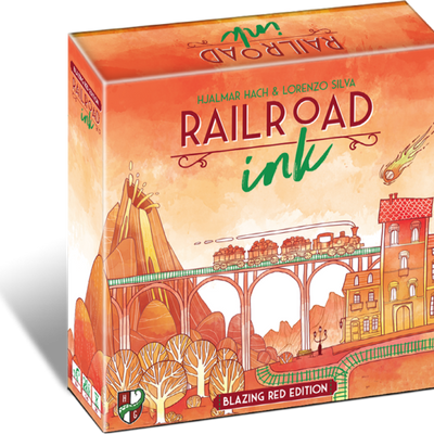 Draw/Roll & Write Games, Railroad Ink: Blazing Red