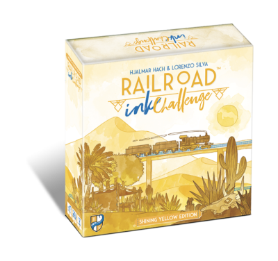 Draw/Roll & Write Games, Railroad Ink Challenge: Shining Yellow