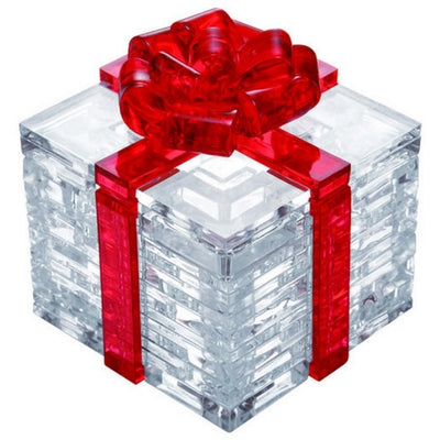 3D Jigsaw Puzzles, Gift Box - Red & Clear