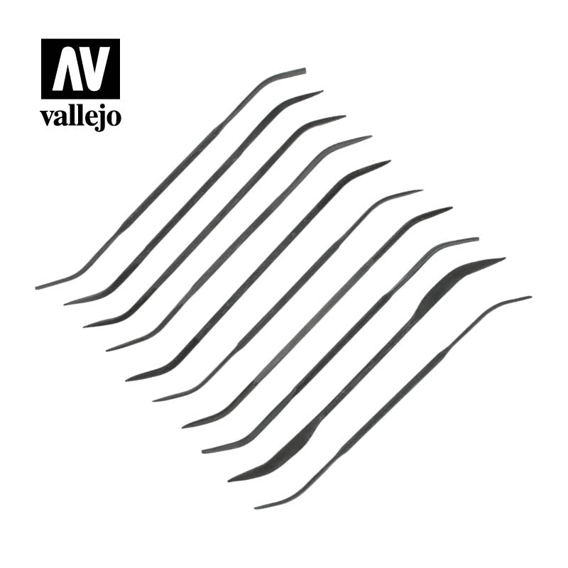 Vallejo: Set of 10 Curved Files