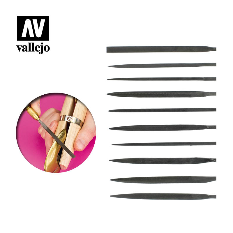 Vallejo: Set of 10 Needle Files