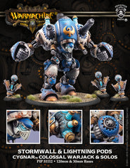 Warmachine: Cygnar Colossal & Solos - Stormwall & Lightning Pods