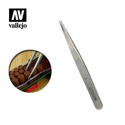 Hobby Tools, Vallejo: Straight Fine Tweezers 120 mm)