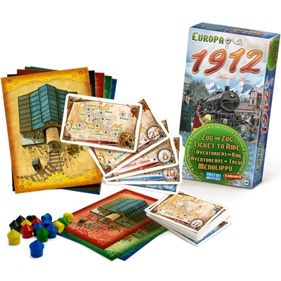 Board Games, Ticket to Ride - Europe: 1912 Expansion