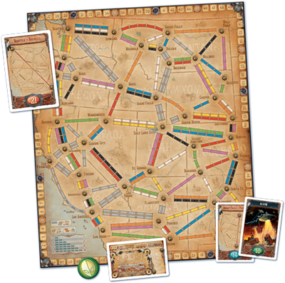 Board Games, Ticket to Ride Map Collection: Vol. 6 - France & Old West