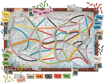 Board Games, Ticket to Ride USA Base Game