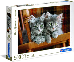 Two Grey Kittens - 500pc