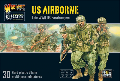 Miniatures, Bolt Action: US Airborne plastic boxed set
