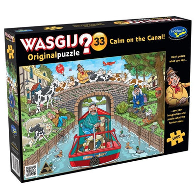 Jigsaw Puzzles, Wasgij Original 33: Calm on the Canal - 1000pc