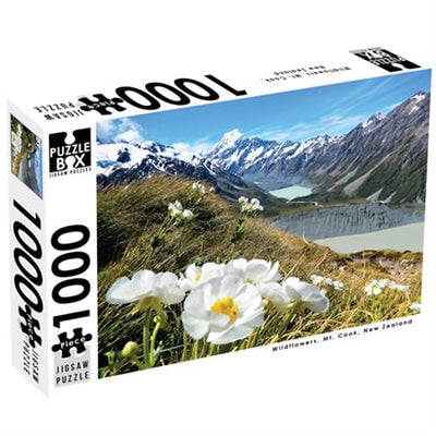 Jigsaw Puzzles, Wildflowers on Mt Cook NZ - 1000pc