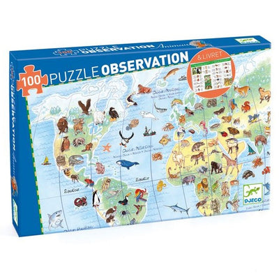 Jigsaw Puzzles, World's Animals Observation Puzzle - 100pc