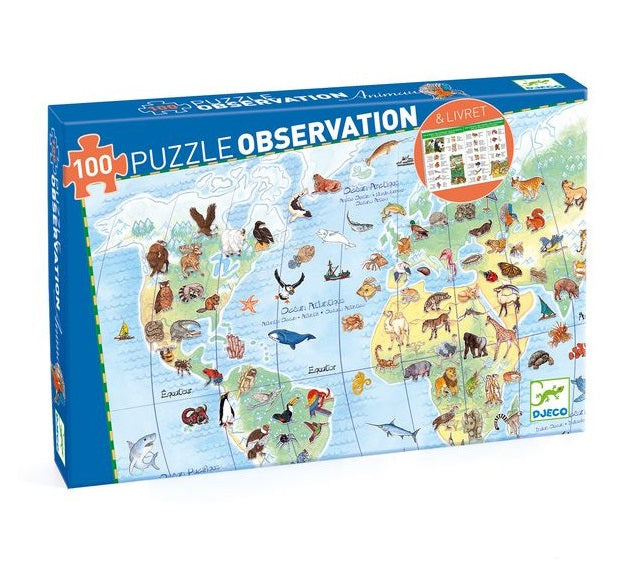 World's Animals Observation Puzzle - 100pc