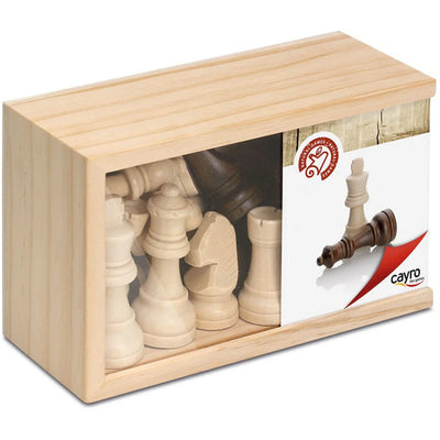 Traditional Games, Wooden Chess Pieces Medium