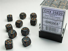 12mm D6 Grey / Copper 36 Dice