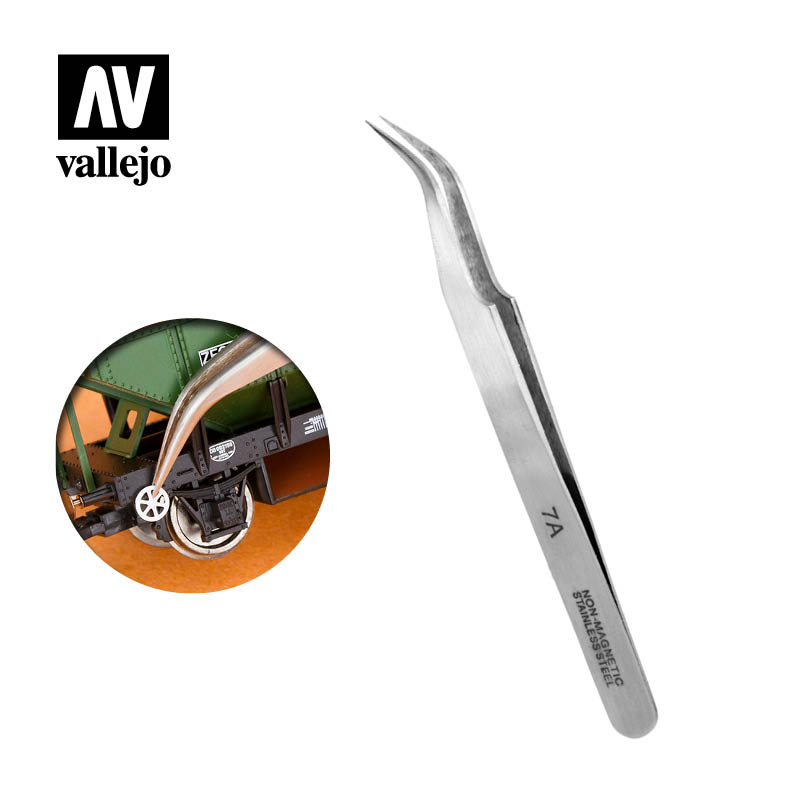 Vallejo: Extra Fine Curved Tweezers