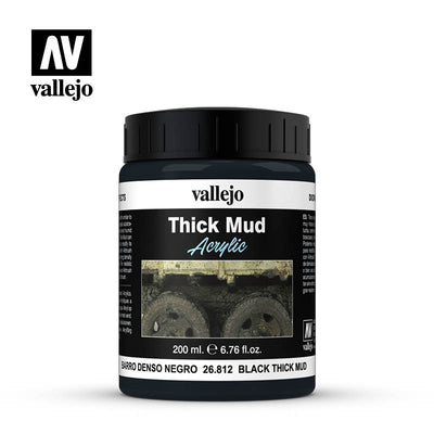 Hobby Supplies, Thick Mud: Black Mud 200ml