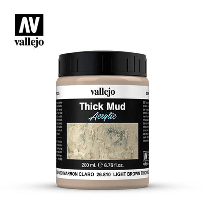 Hobby Supplies, Thick Mud: Light Brown Mud 200ml