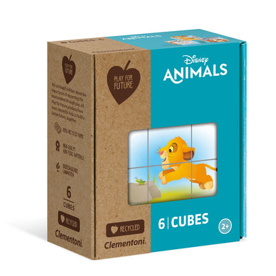 Kid's Jigsaws, Disney Animal Friends Cube Puzzle - 6pc