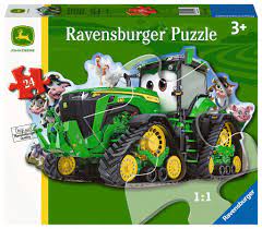 Jigsaw Puzzles, John Deer Shaped Tractor 24PC