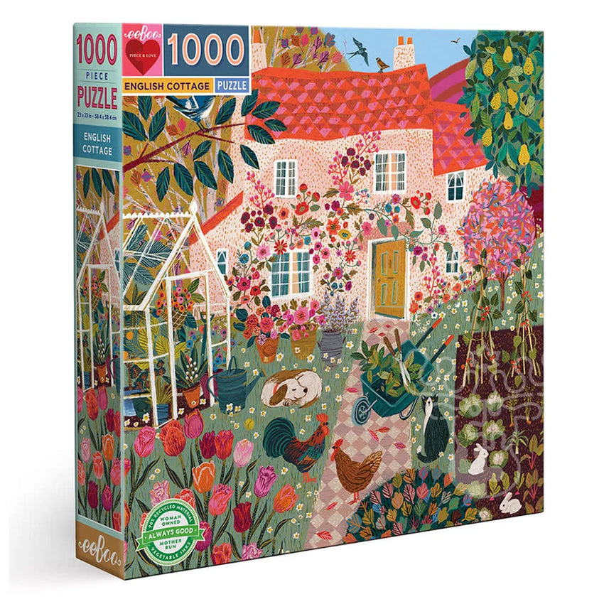 Eeboo English Cottage 1000pc Puzzle