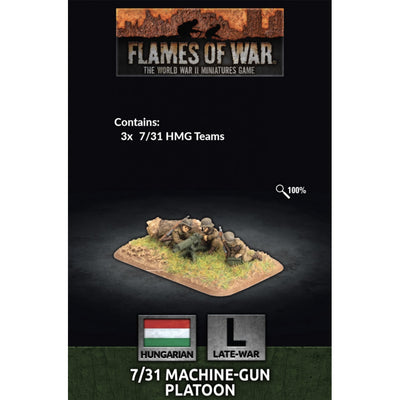 On Sale, Flames of War: Hungarian Machine-gun Platoon