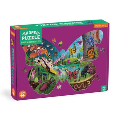 Jigsaw Puzzles, Shaped Bugs Butterflies 300PC