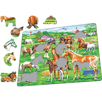 Jigsaw Puzzles, Beautiful Horses of Different 33PC