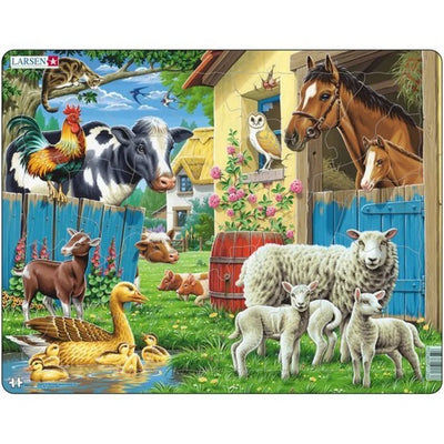 Jigsaw Puzzles, Farm Animal Puzzle Tray