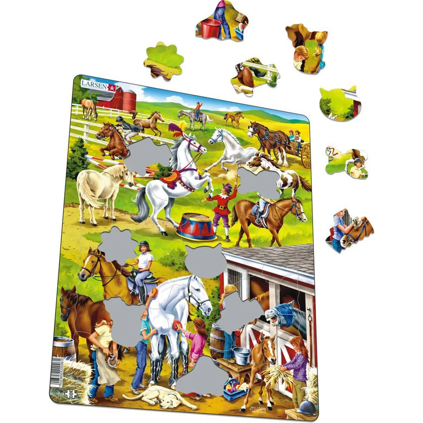 Horses Puzzle Frame