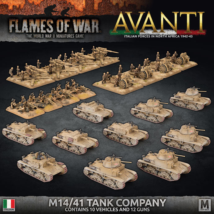 Flames of War: Italian Mid-War - M14/M41 Tank Company
