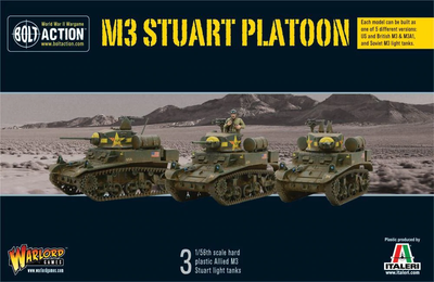 Miniatures, Bolt Action: M3 Stuart Platoon