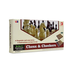 Magnetic Chess/Checkers Set - 12 Inch