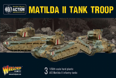 Miniatures, Bolt Action: Matilda II Tank Troop