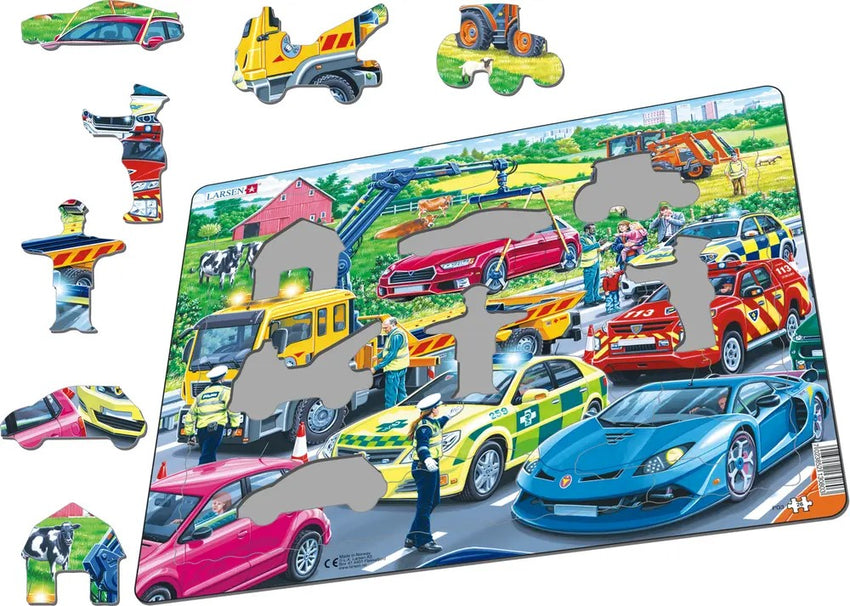 Rescue Vehicles Tray Puzzle