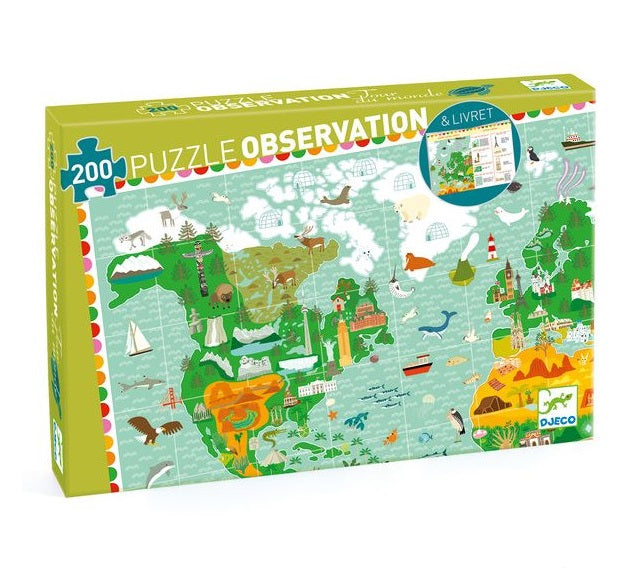 Around the World Observation Puzzle - 200pc
