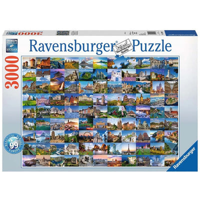 Jigsaw Puzzles, Ravensburger - 99 Beautiful Places Of Europe 3000pc