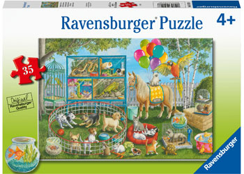 Kid's Jigsaws, Ravensburger - Pet Fair Fun Puzzle 35pc