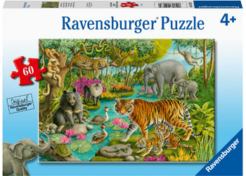 Kid's Jigsaws, Ravensburger - Animals Of India Puzzle 60pc