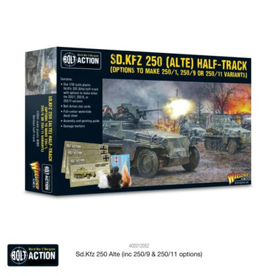 Warlord Games, Bolt Action: Sd.Kfz 250 Alte) Half-Track Options For 250/1; 250/9 & 250/11 Variants)