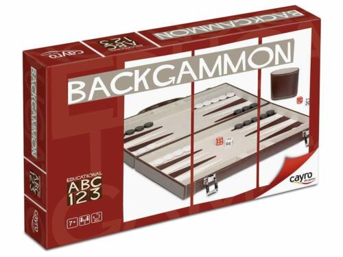 Backgammon - Burgundy Pu Case