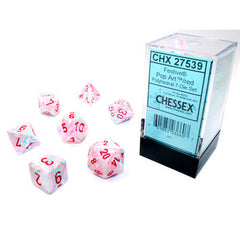 Chessex Pop Art Red 7 Poly Dice Set