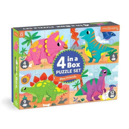4 in a Box Dino Friends 4-12PC