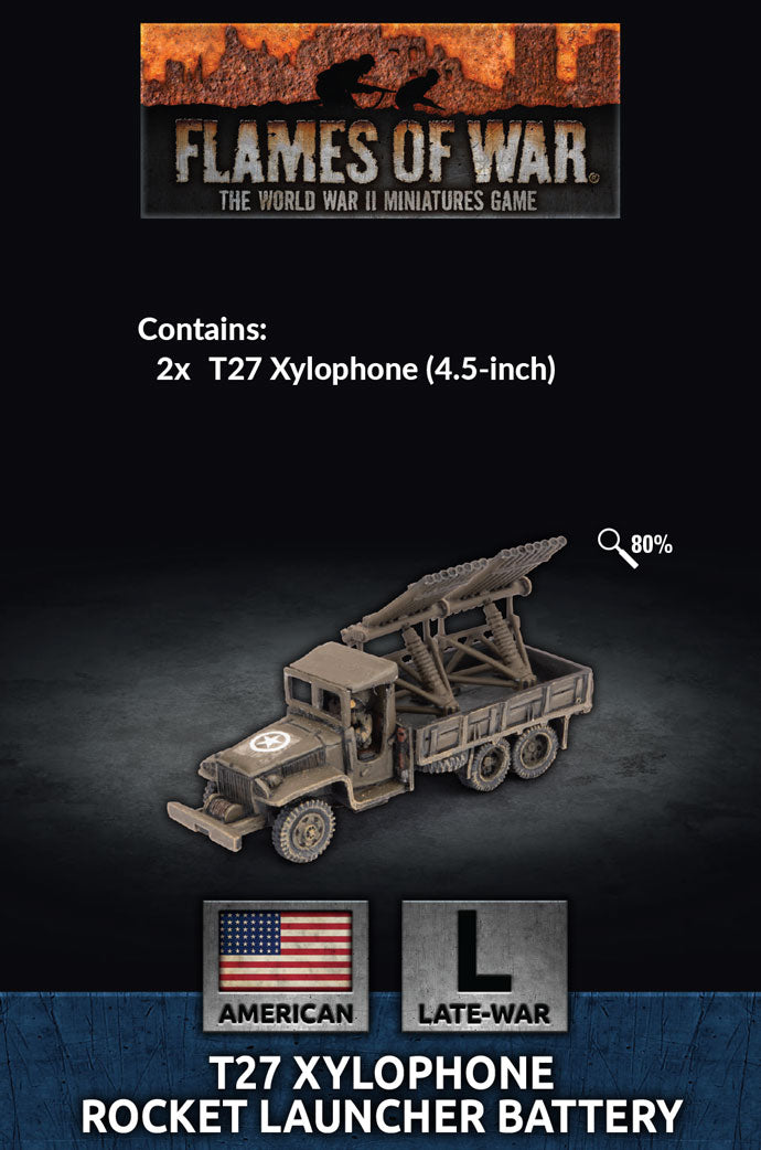 Flames of War: American Late War - T27 Xylophone Rocket Launcher Battery